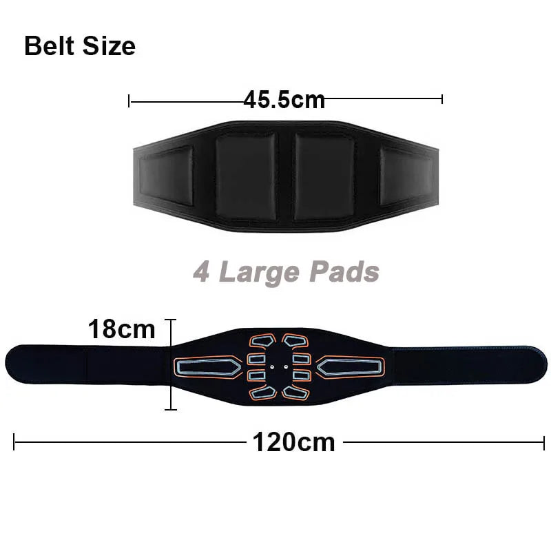 Cinta Abdominal EMS para Tonificação e Massagem