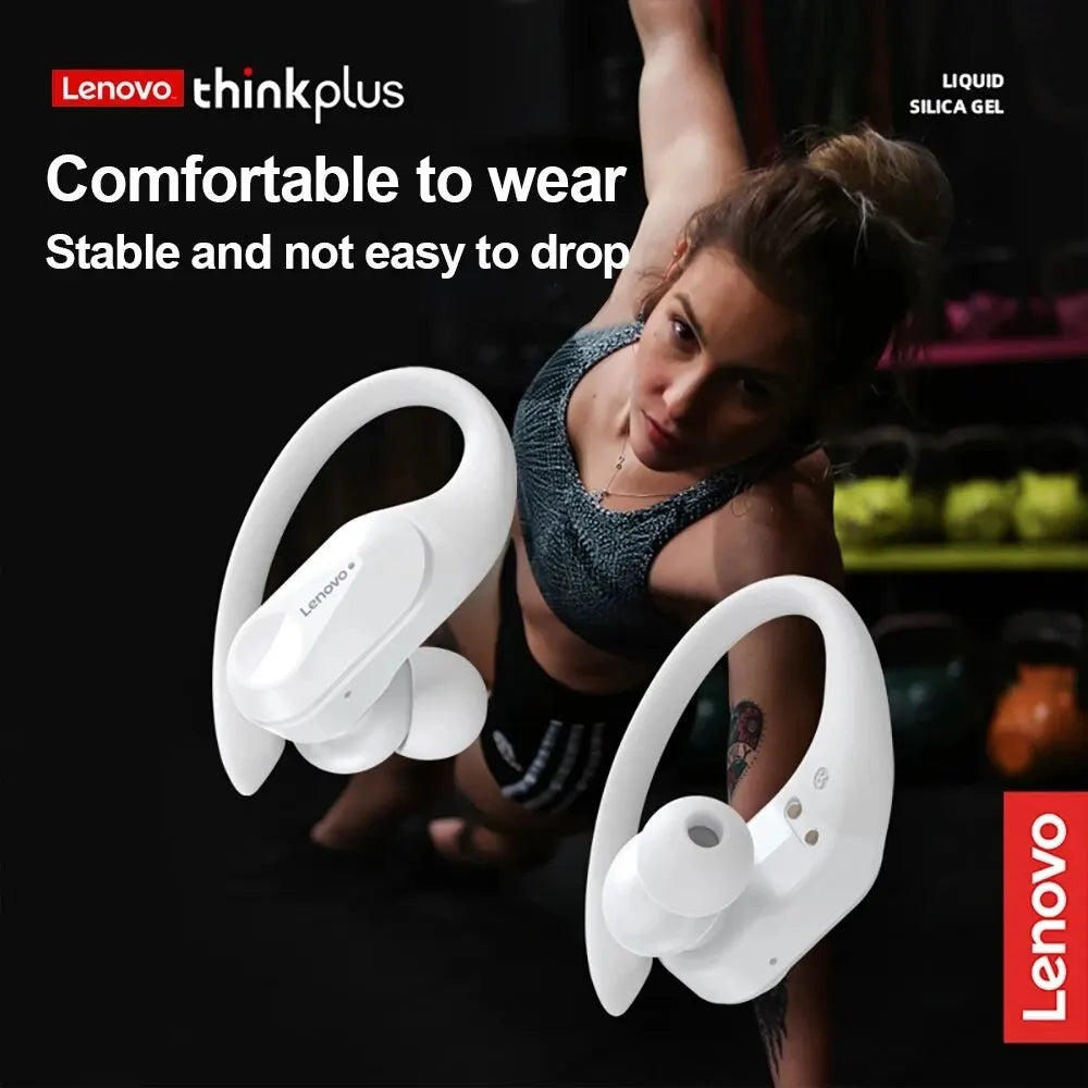 Fones Lenovo LP75 – Bluetooth 5.3, Som HiFi, LED Power Display e Microfone Integrado.
