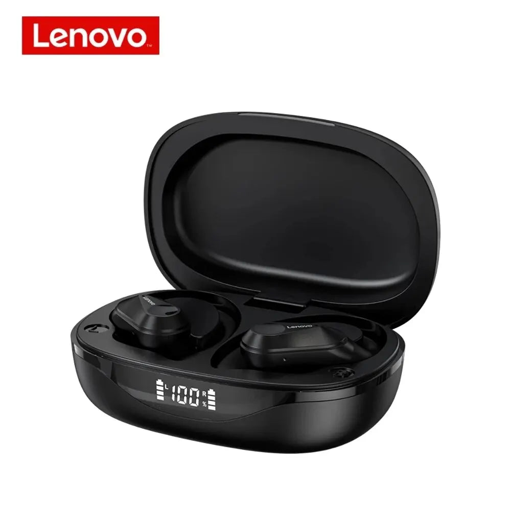 Fones Lenovo LP75 – Bluetooth 5.3, Som HiFi, LED Power Display e Microfone Integrado.