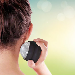 Mini Bola de Massagem Manual — Ferramenta de Automassagem com Design Giratório 360°