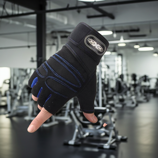 Luvas de Musculação com Munhequeira, Antiderrapantes, Antichoque