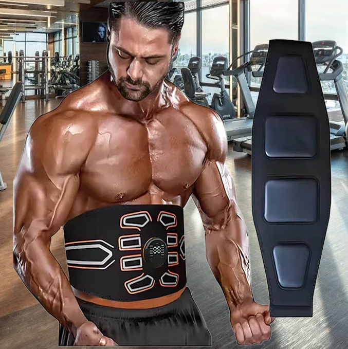 Cinta Abdominal EMS para Tonificação e Massagem